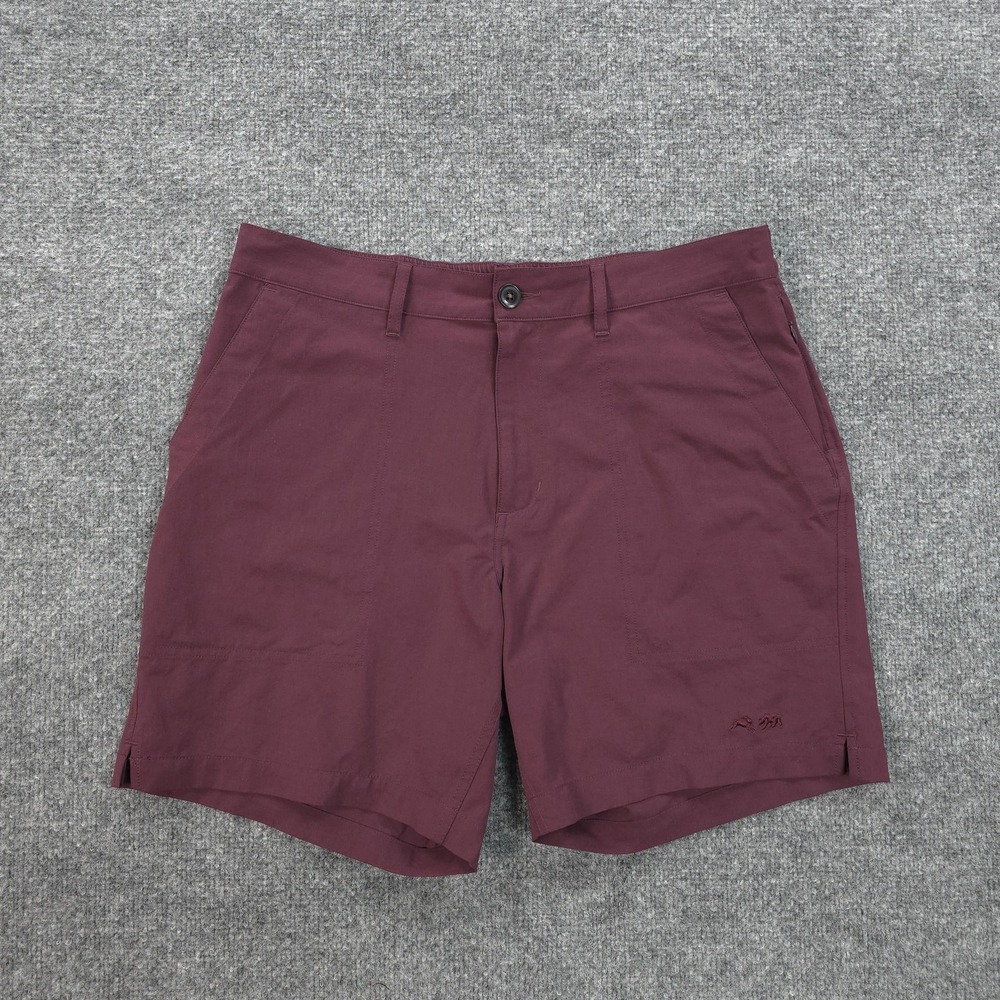 Taylor Stitch X Tracksmith Shorts Mens Medium Red Traverse Performance Hike Run